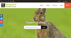 Desktop Screenshot of derbyshirewildlifetrust.org.uk