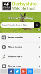 Mobile Screenshot of derbyshirewildlifetrust.org.uk