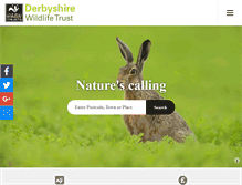 Tablet Screenshot of derbyshirewildlifetrust.org.uk
